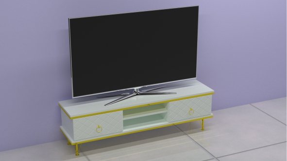میز تلویزیون مدل پایه فلزی
