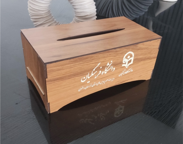 جعبه دستمال کاغذی چوبی اقتصادی