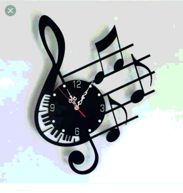 ساعت دیواری طرح موزیکال