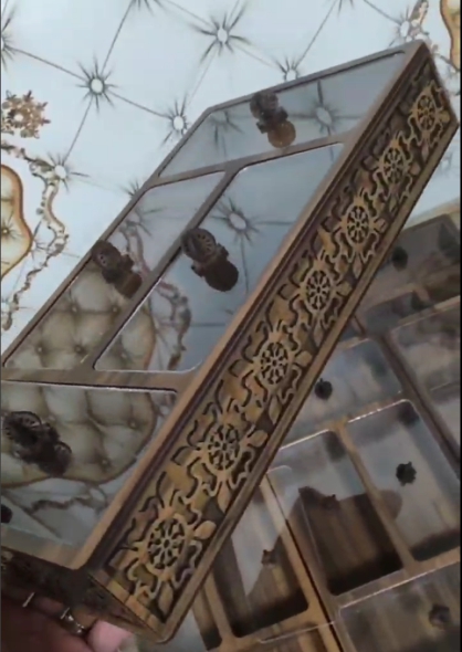 جعبه دمنوش وپذیرایی طرح مستطیل